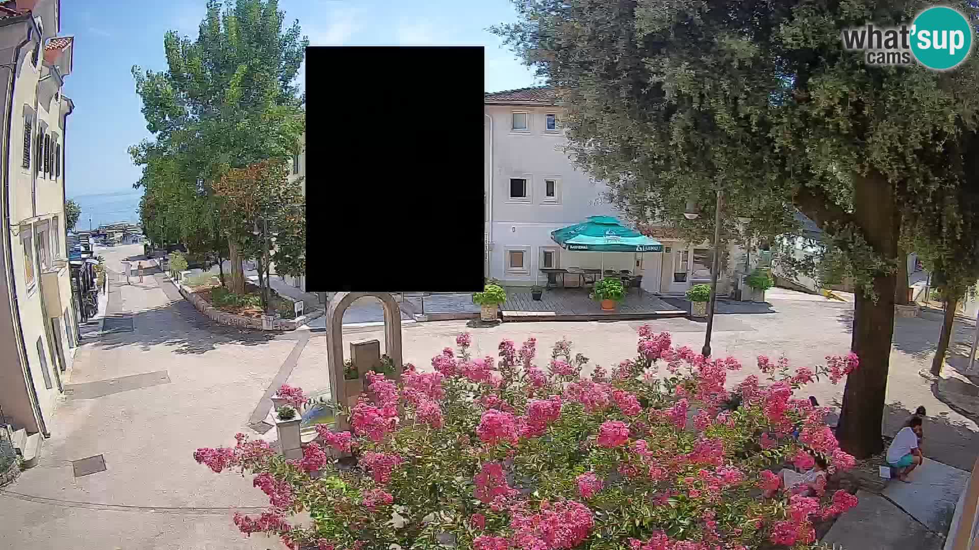 Webcam Centre de Mošćenička Draga – Vue en direct du centre-ville