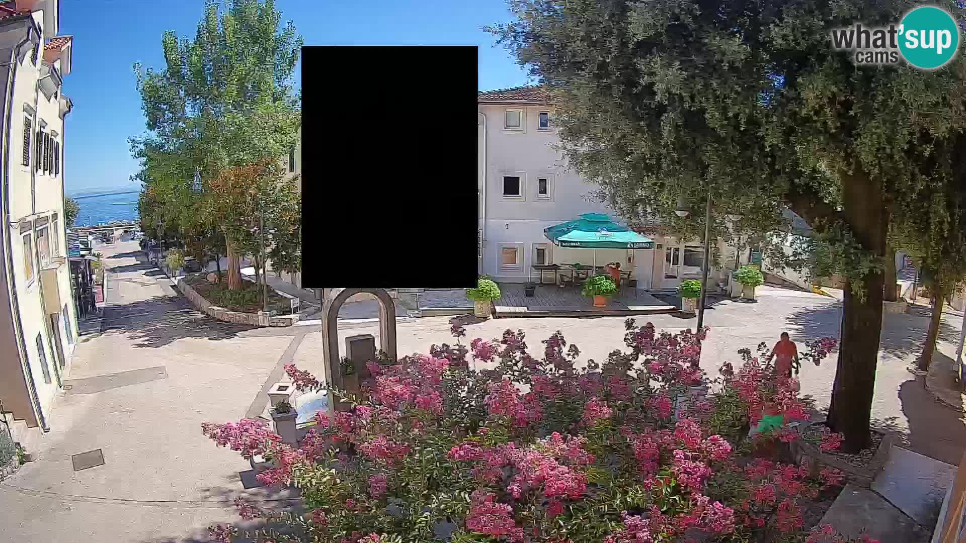 Webcam Mošćenička Draga Zentrum – Liveblick auf das Ortszentrum