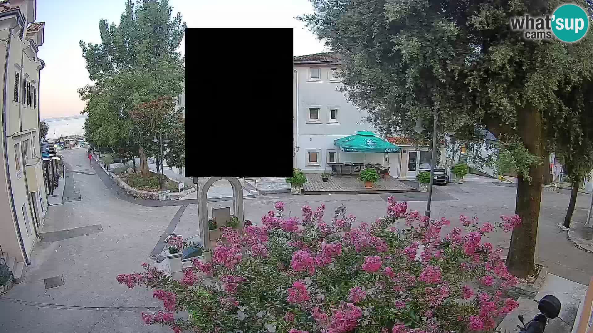 Webcam Centre de Mošćenička Draga – Vue en direct du centre-ville