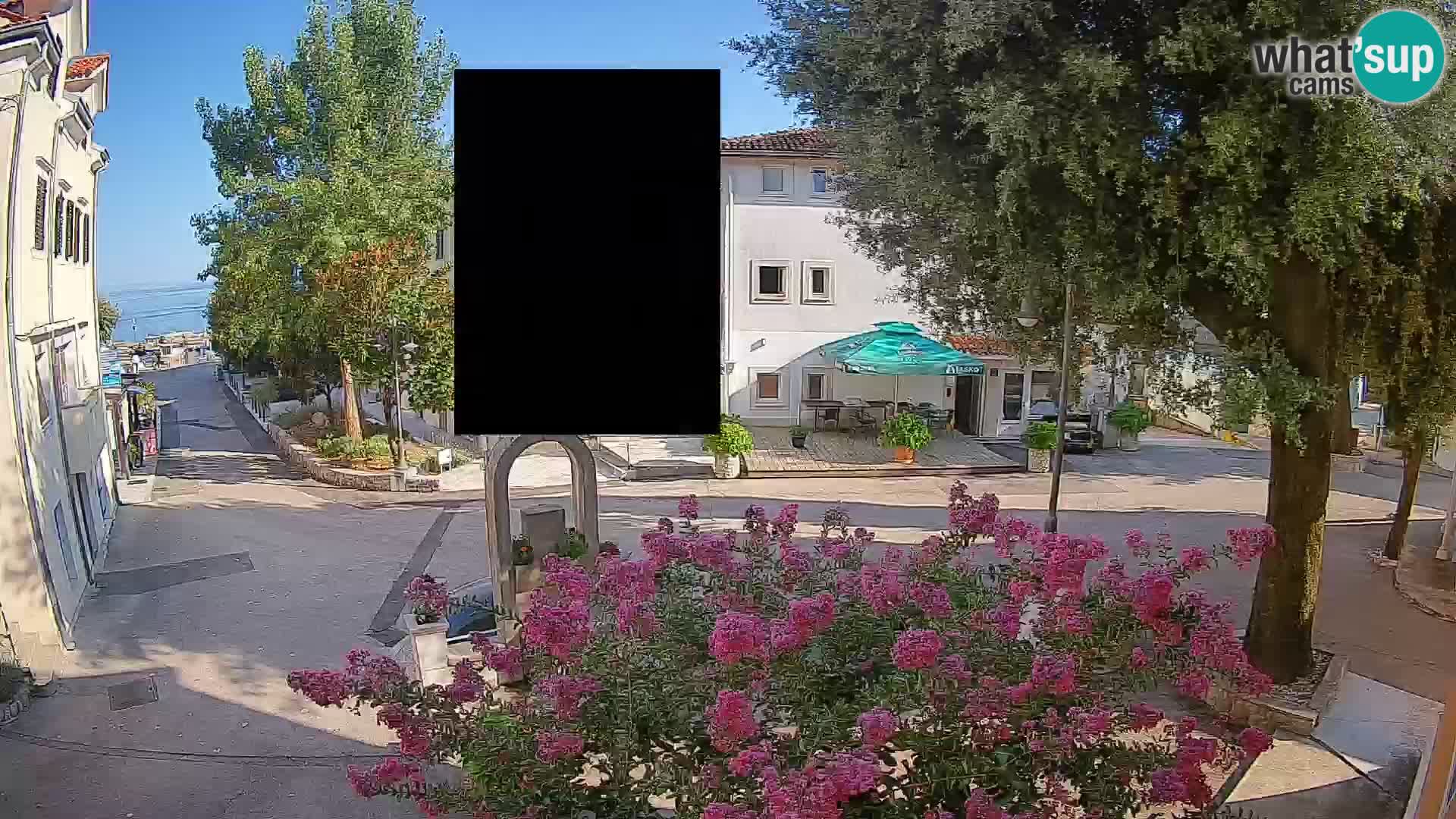 Webcam Mošćenička Draga Zentrum – Liveblick auf das Ortszentrum
