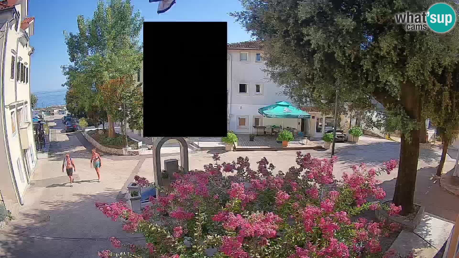 Webcam Centre de Mošćenička Draga – Vue en direct du centre-ville