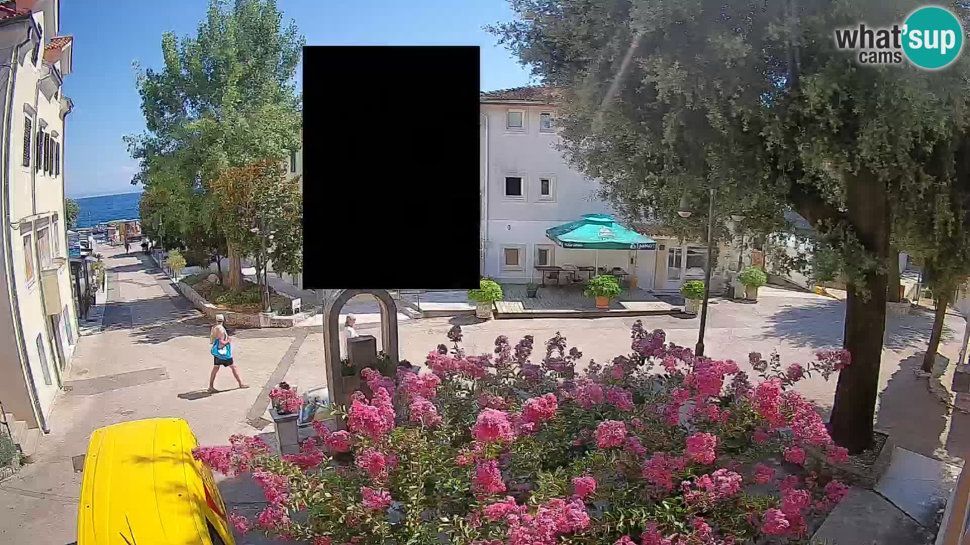 Webcam Mošćenička Draga Zentrum – Liveblick auf das Ortszentrum