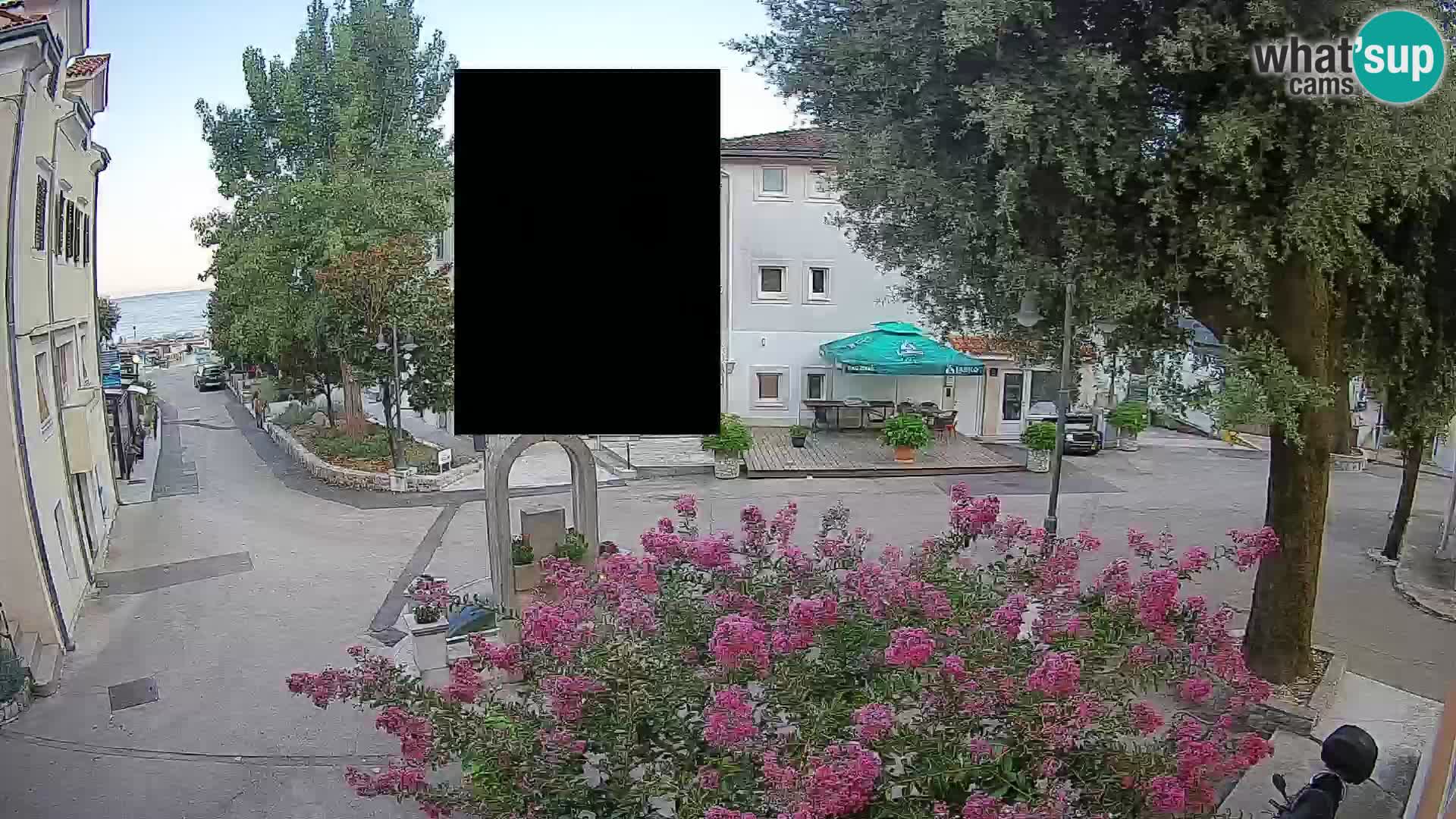 Webcam centre de Mošćenička Draga – Vue en direct du centre-ville