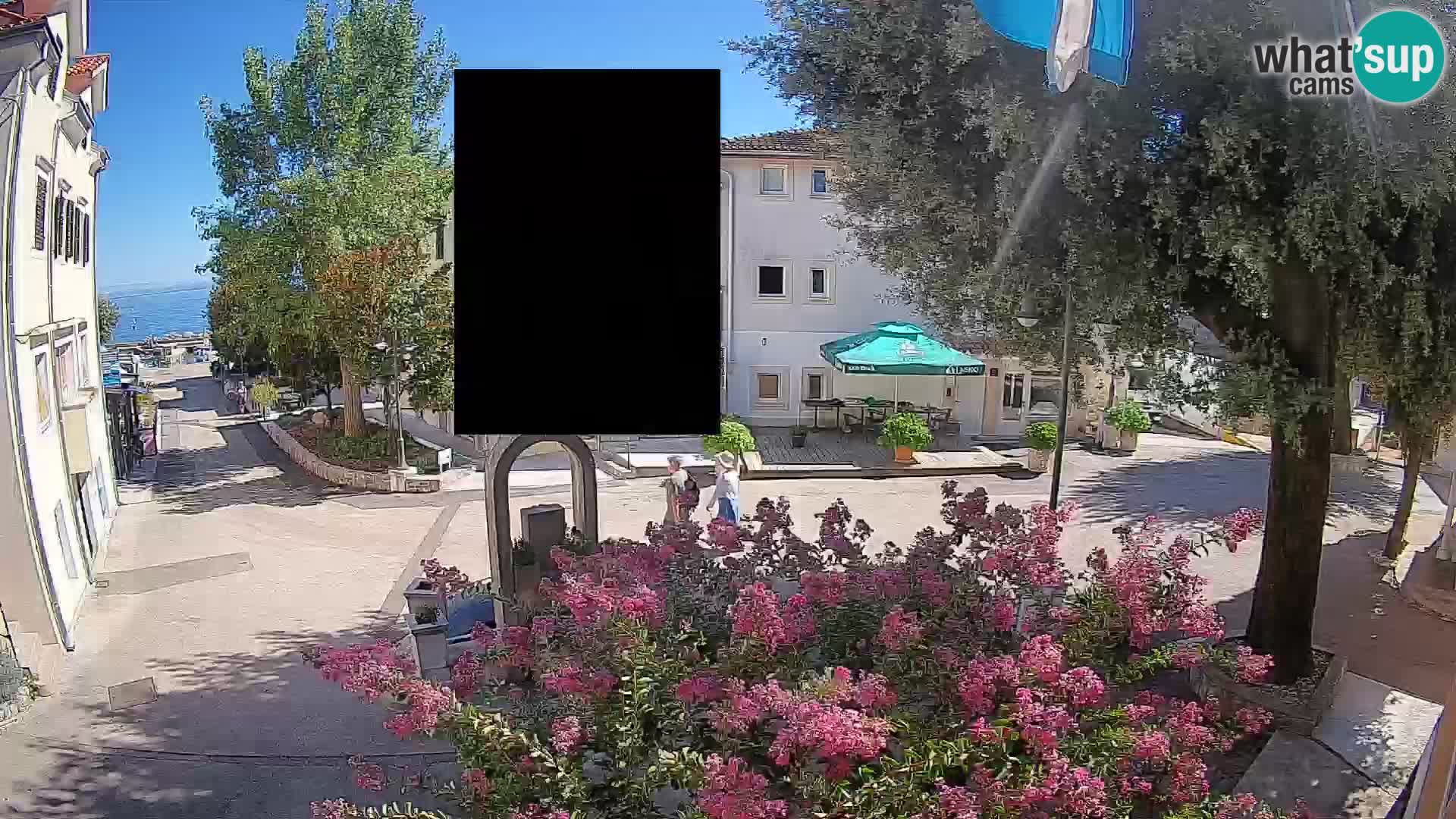 Webcam Mošćenička Draga Zentrum – Liveblick auf das Ortszentrum