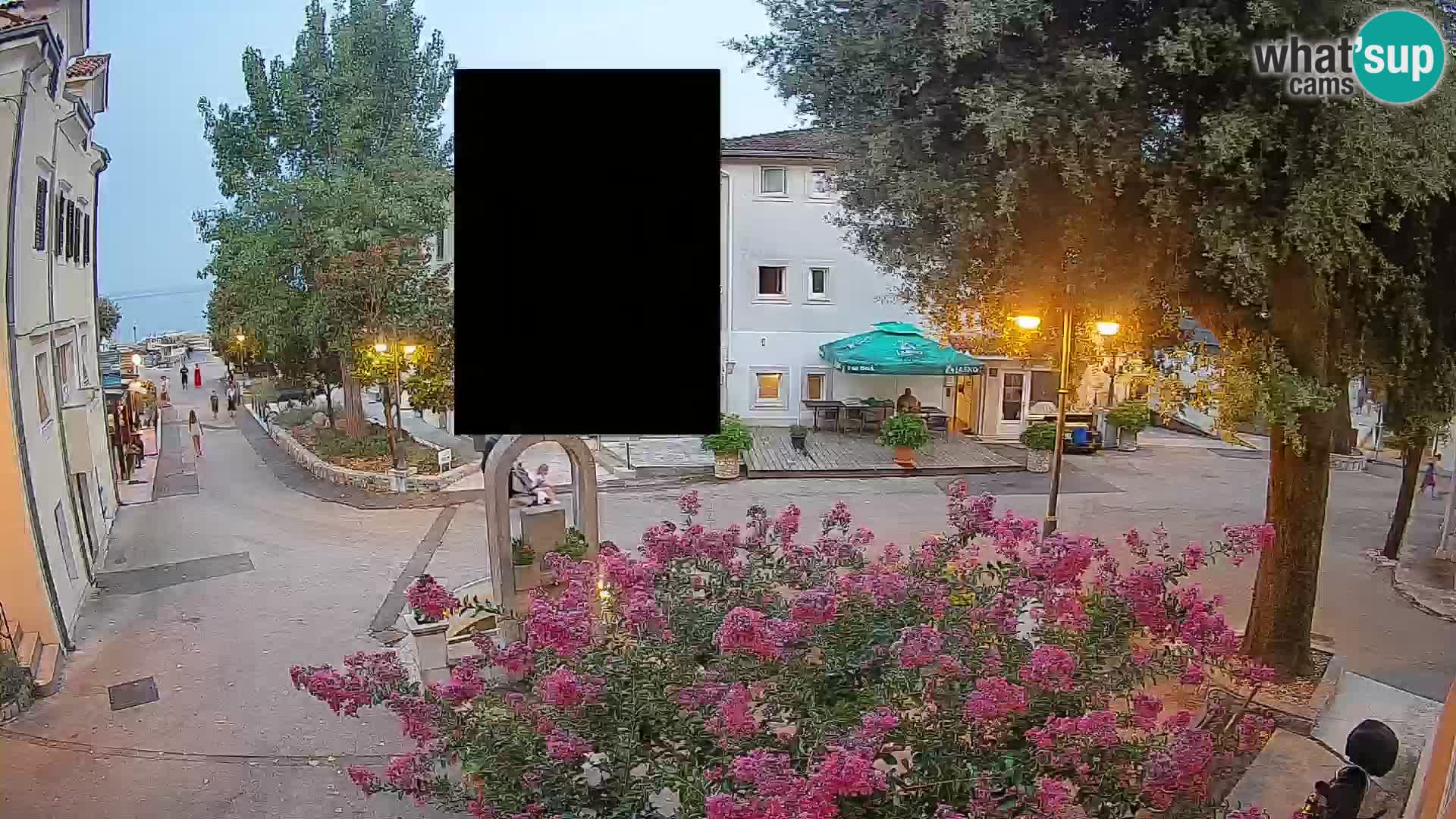 Webcam centre de Mošćenička Draga – Vue en direct du centre-ville