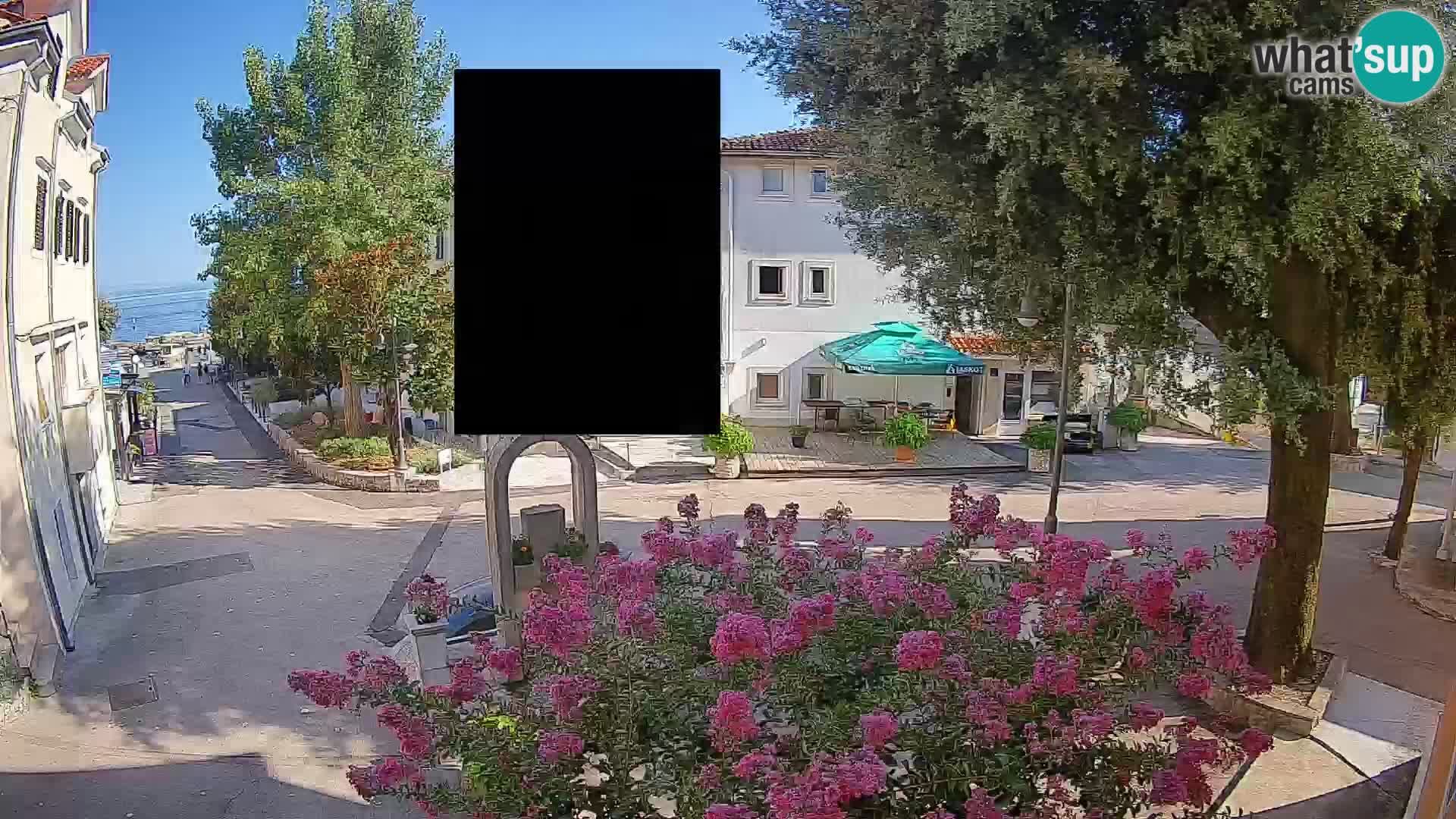 Webcam Centro Draga di Moschiena – Vista live sul centro