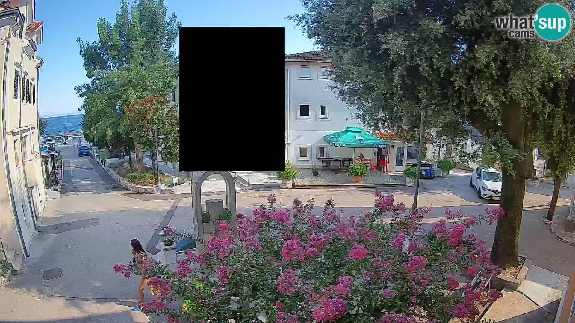Webcam Mošćenička Draga Center – Live View of the Town Center
