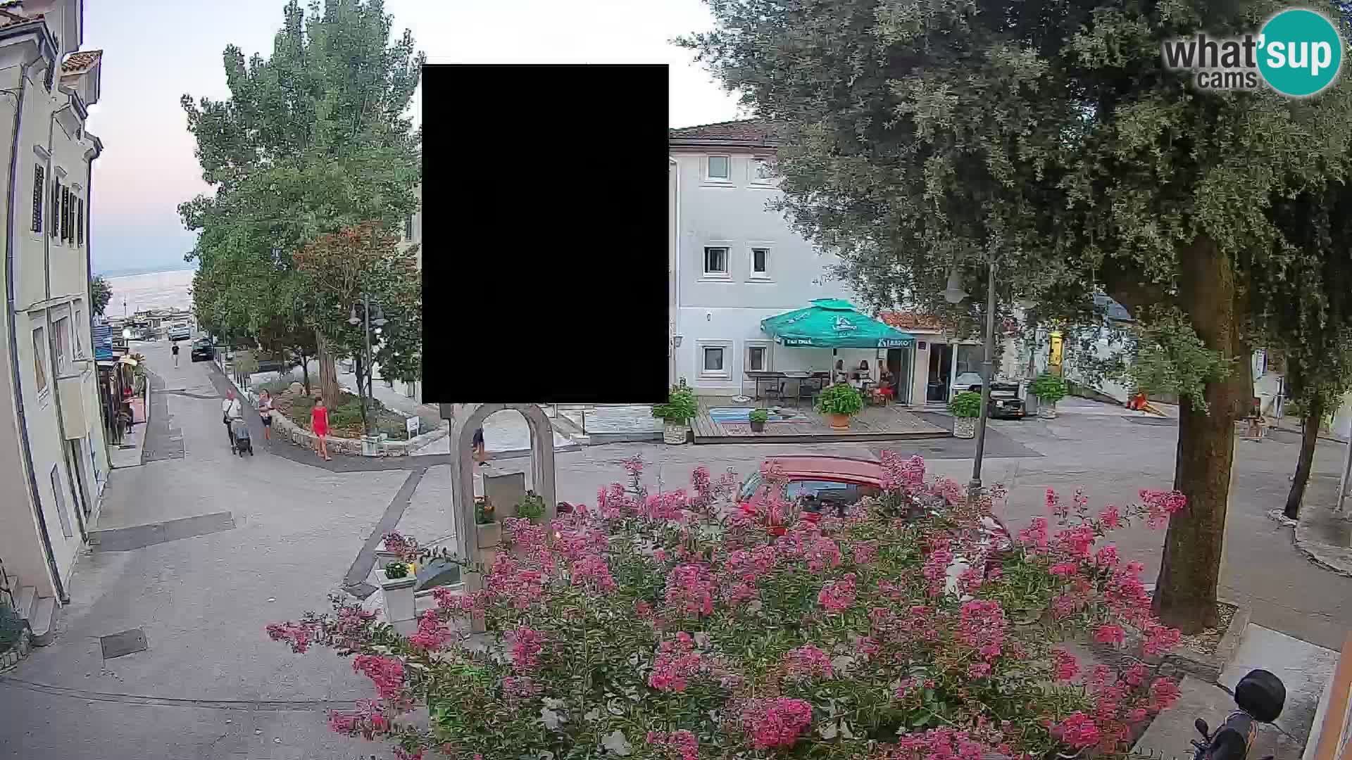 Webcam centre de Mošćenička Draga – Vue en direct du centre-ville