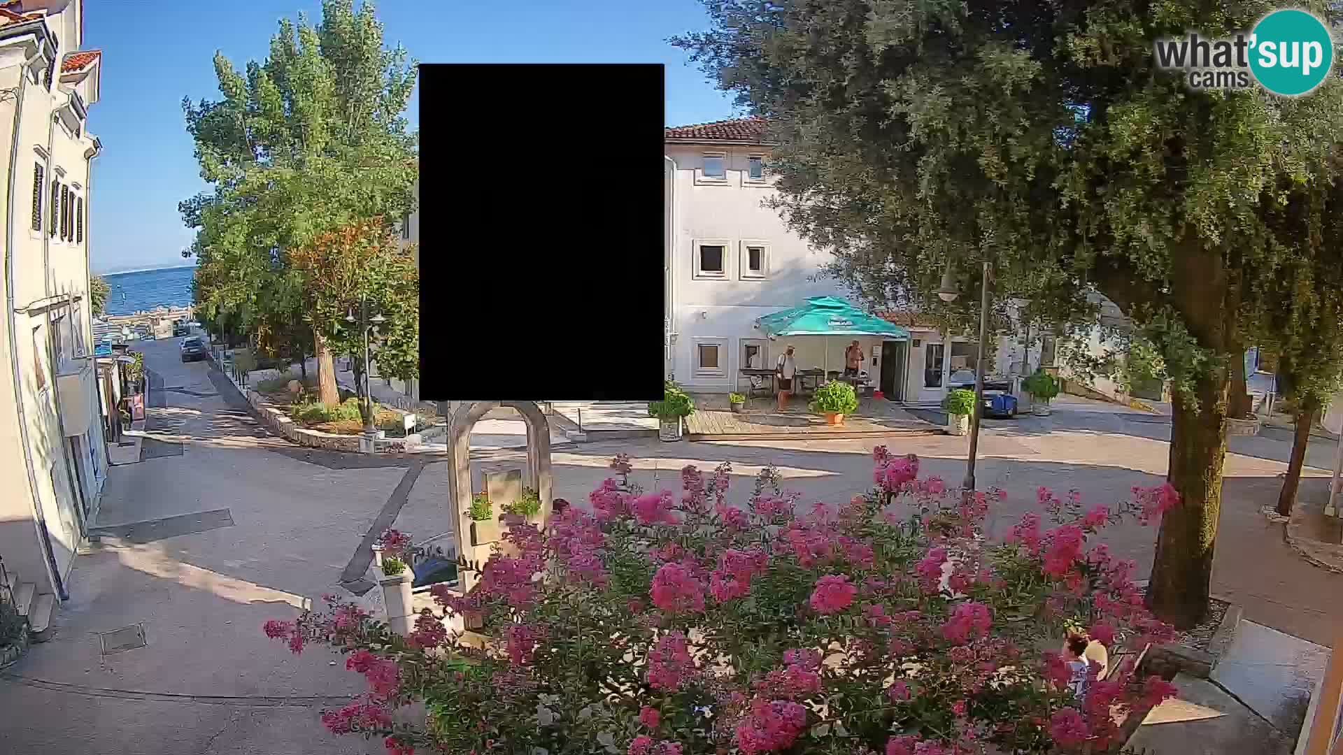Webcam Mošćenička Draga Zentrum – Liveblick auf das Ortszentrum