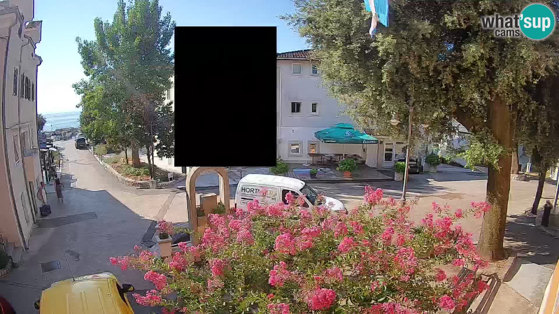 Webcam Centre de Mošćenička Draga – Vue en direct du centre-ville