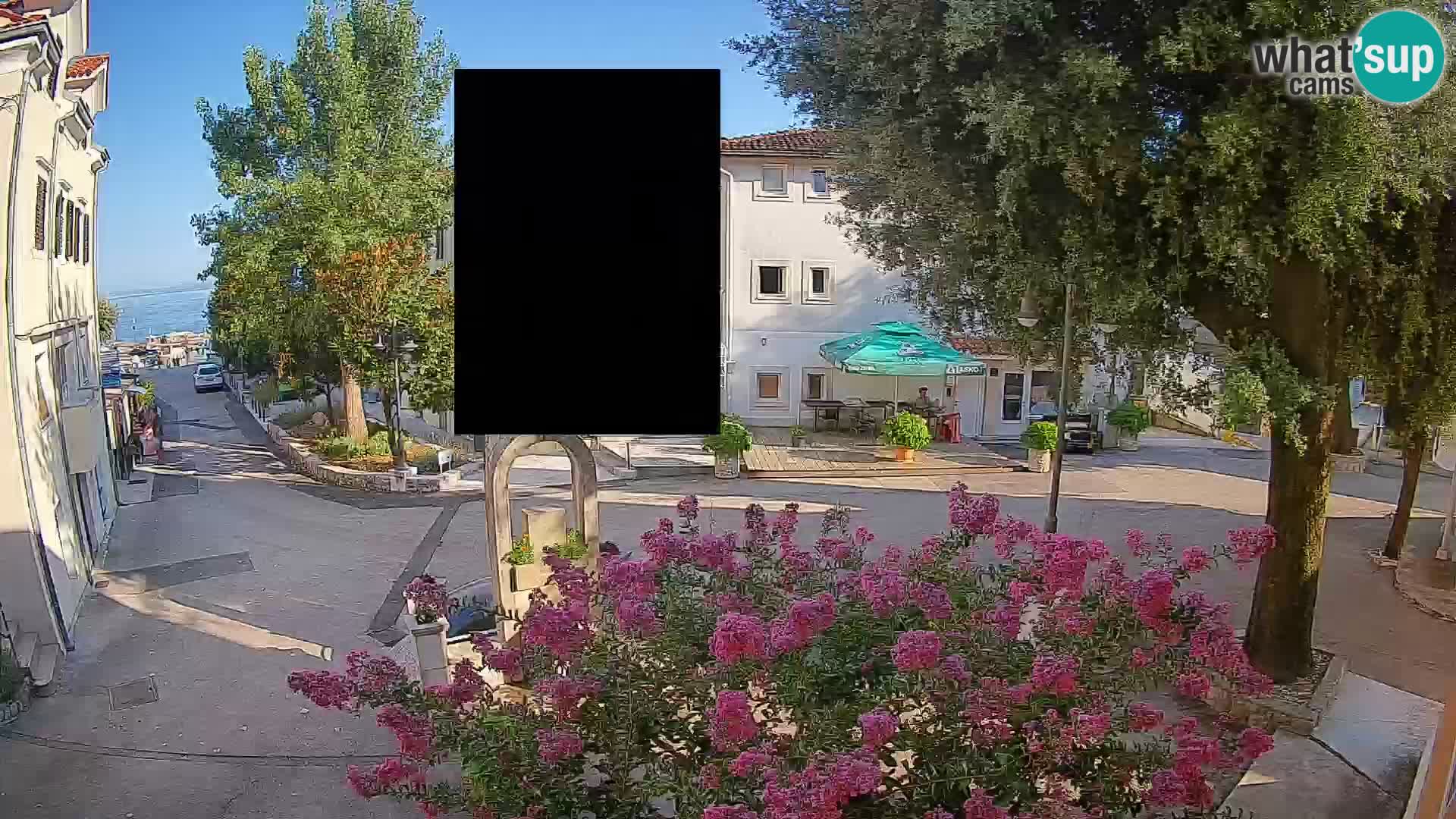 Webcam Mošćenička Draga Center – Live View of the Town Center