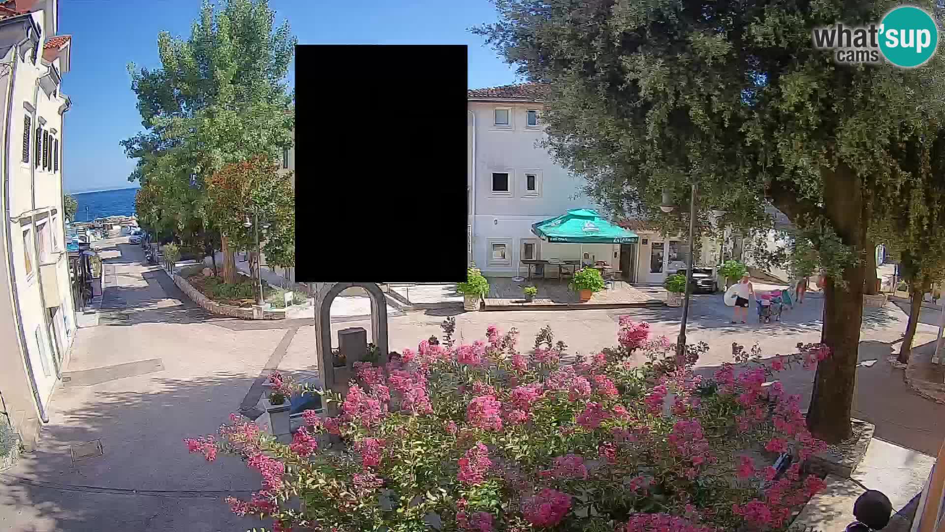 Webcam Mošćenička Draga Center – Live View of the Town Center