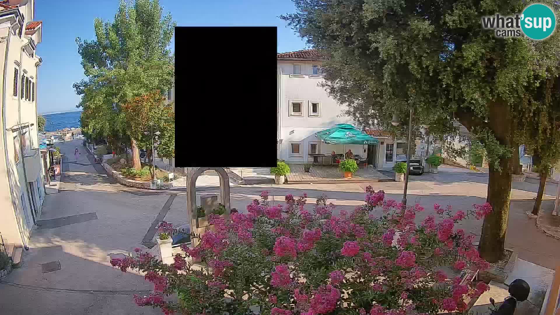 Webcam centre de Mošćenička Draga – Vue en direct du centre-ville