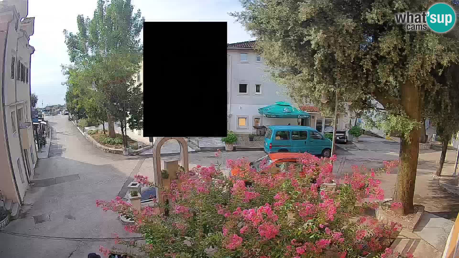Webcam Mošćenička Draga Center – Live View of the Town Center