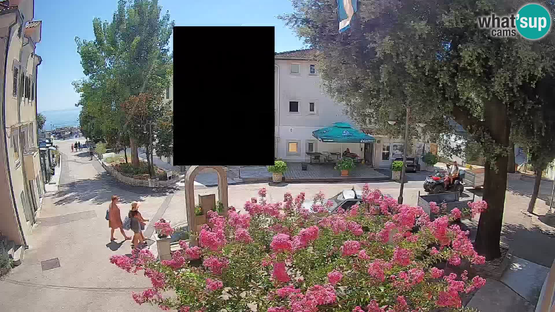 Webcam Mošćenička Draga Zentrum – Liveblick auf das Ortszentrum