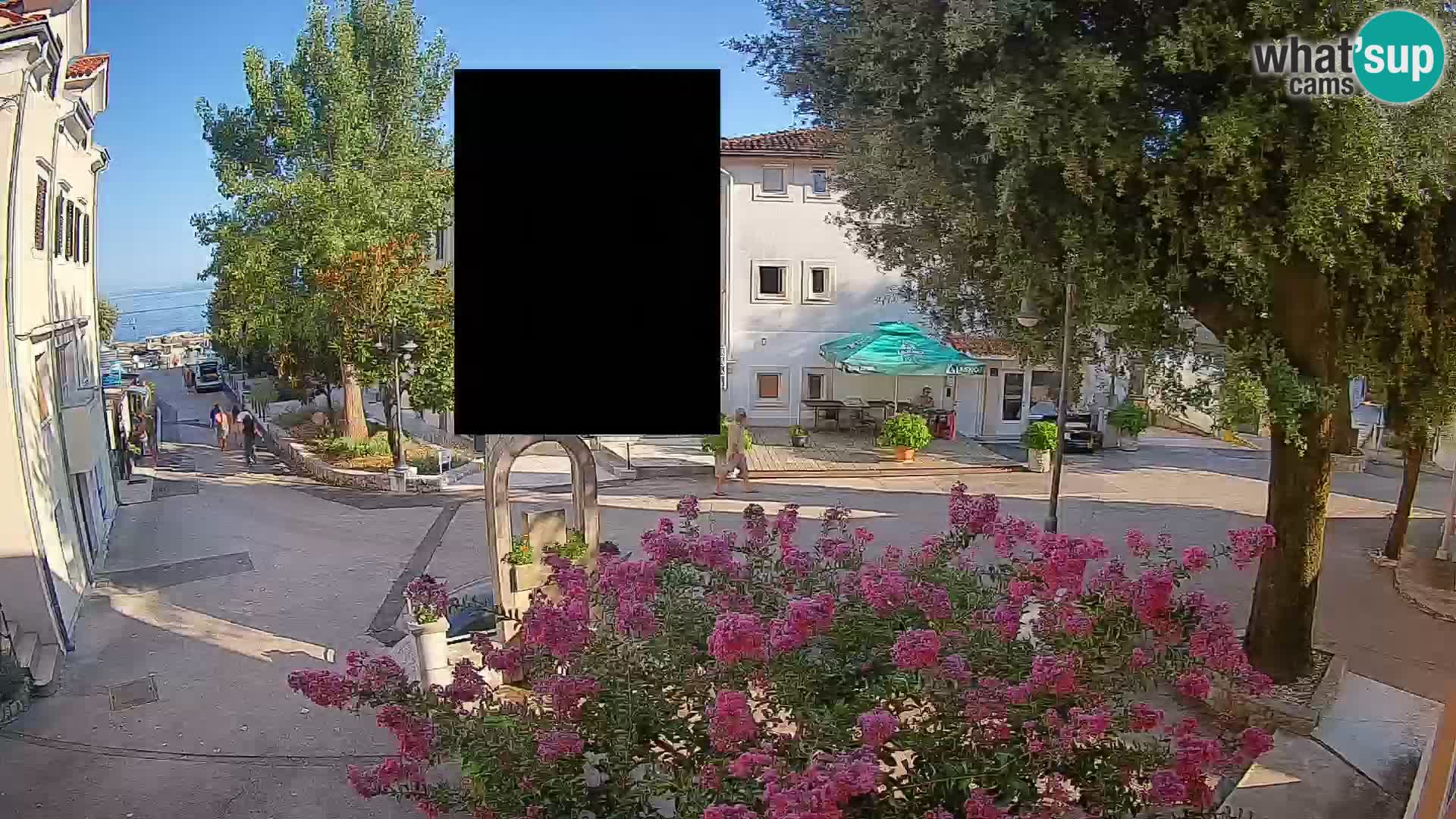 Webcam Mošćenička Draga Zentrum – Liveblick auf das Ortszentrum