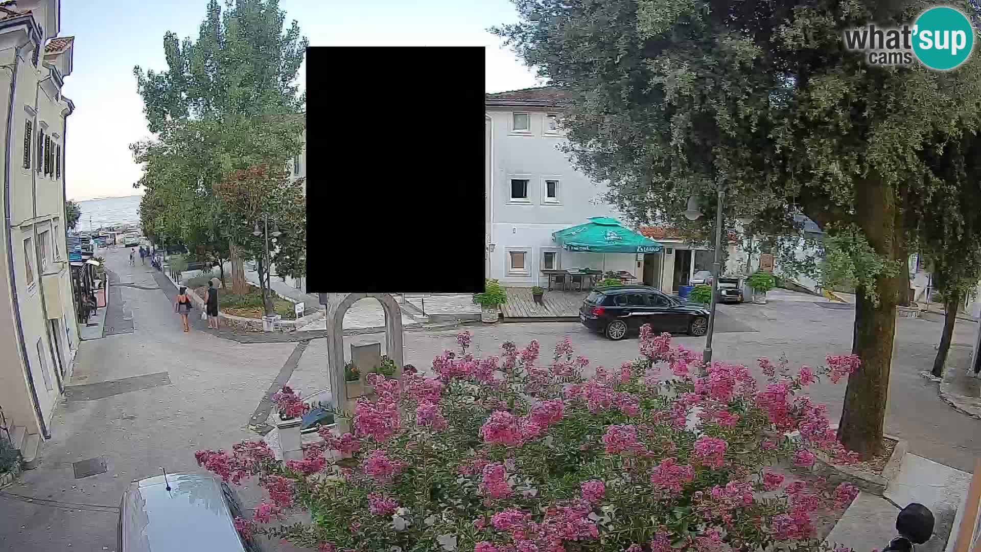 Webcam Mošćenička Draga Zentrum – Liveblick auf das Ortszentrum
