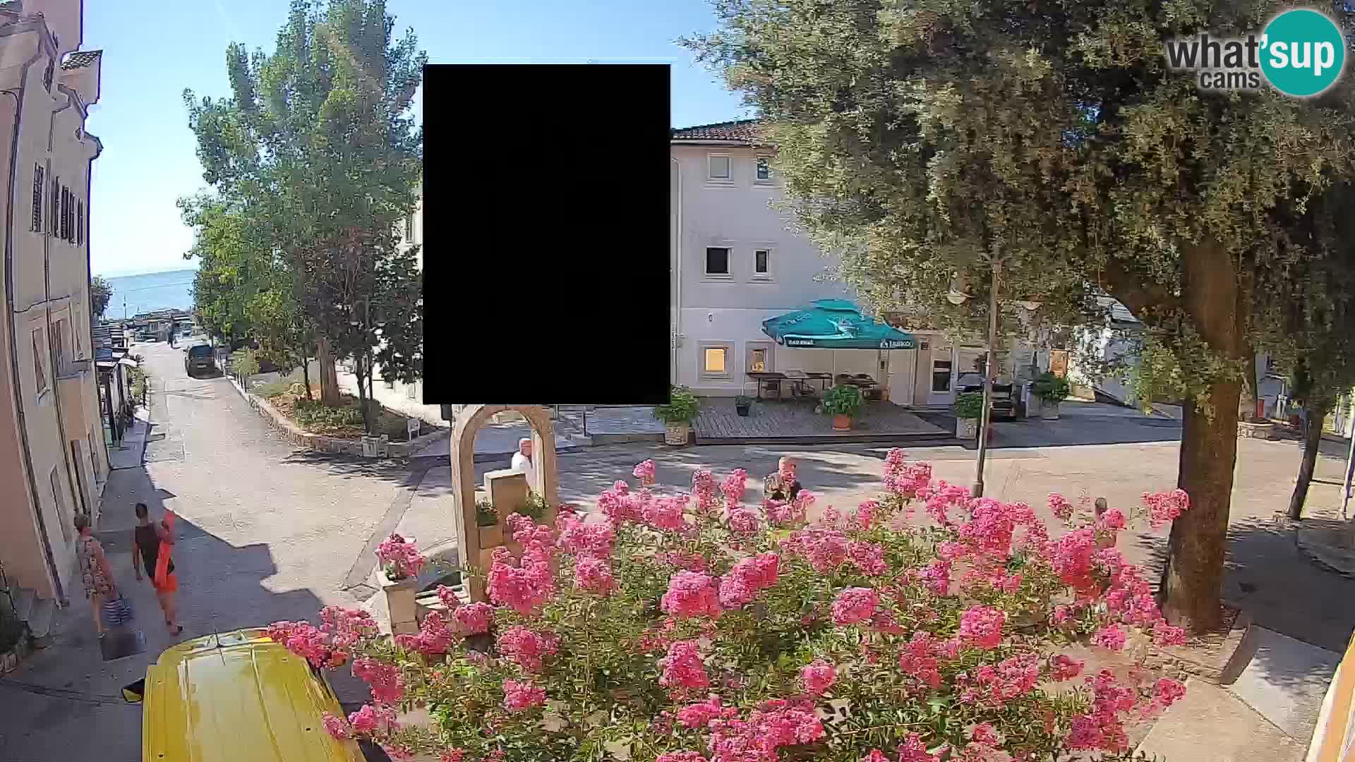 Webcam Centre de Mošćenička Draga – Vue en direct du centre-ville