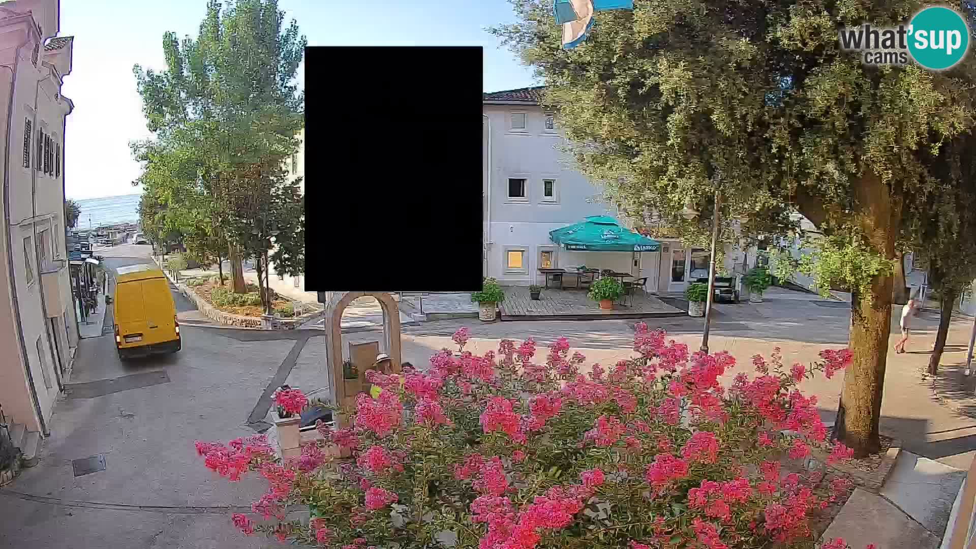 Webcam centre de Mošćenička Draga – Vue en direct du centre-ville