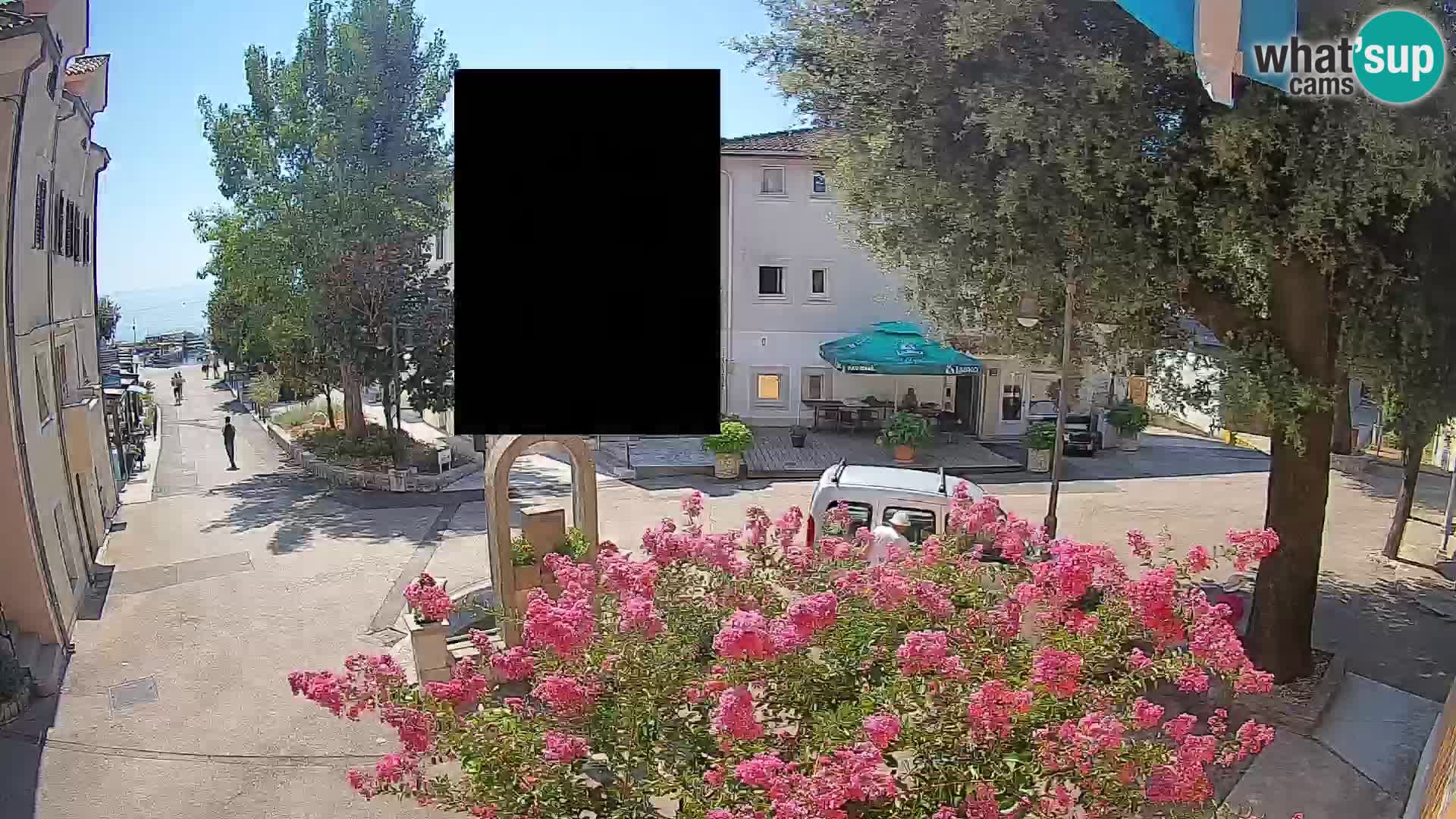 Webcam Mošćenička Draga Center – Live View of the Town Center