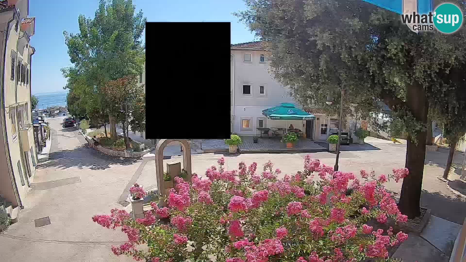 Webcam Centro Draga di Moschiena – Vista live sul centro