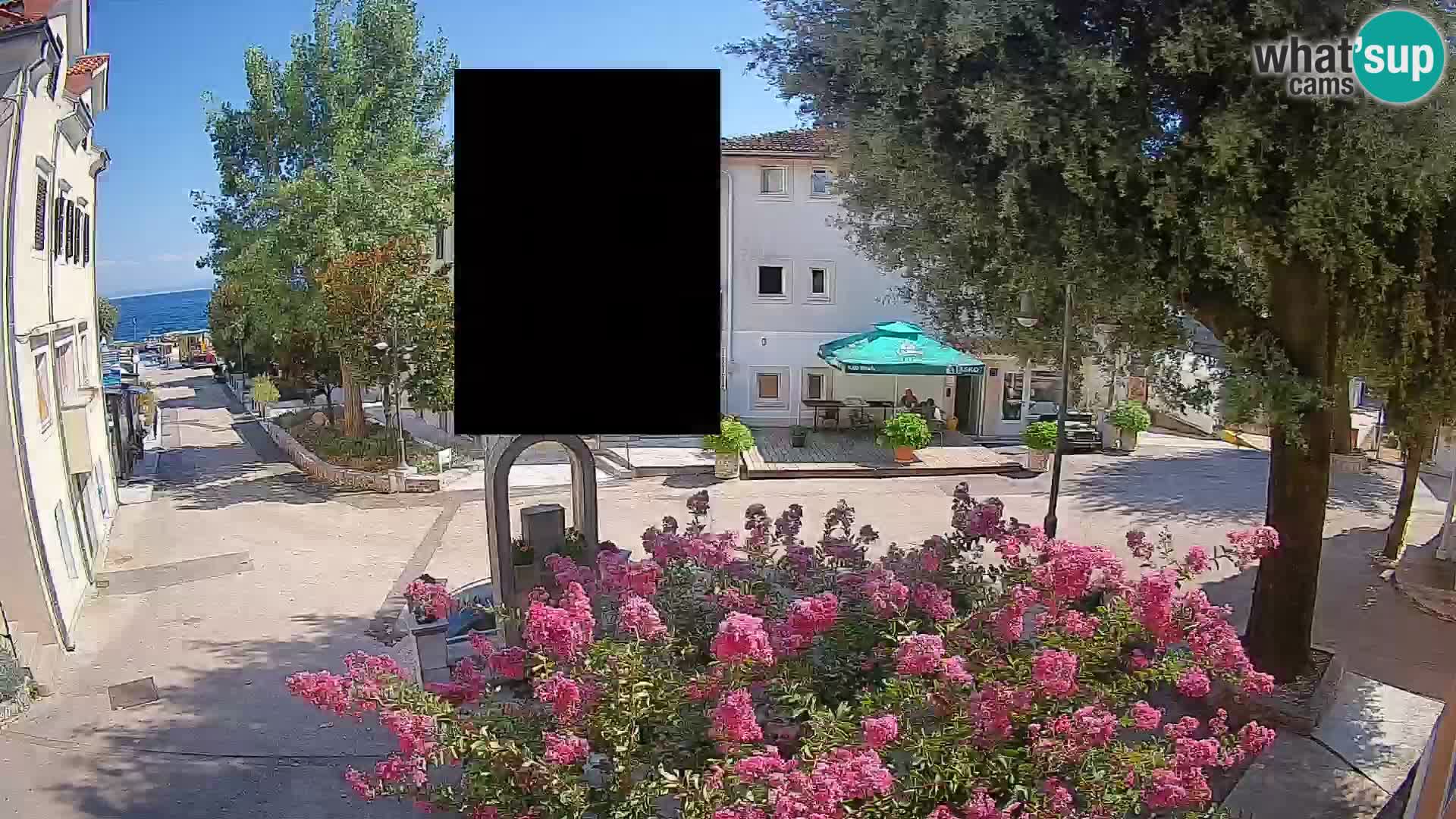 Webcam Centre de Mošćenička Draga – Vue en direct du centre-ville