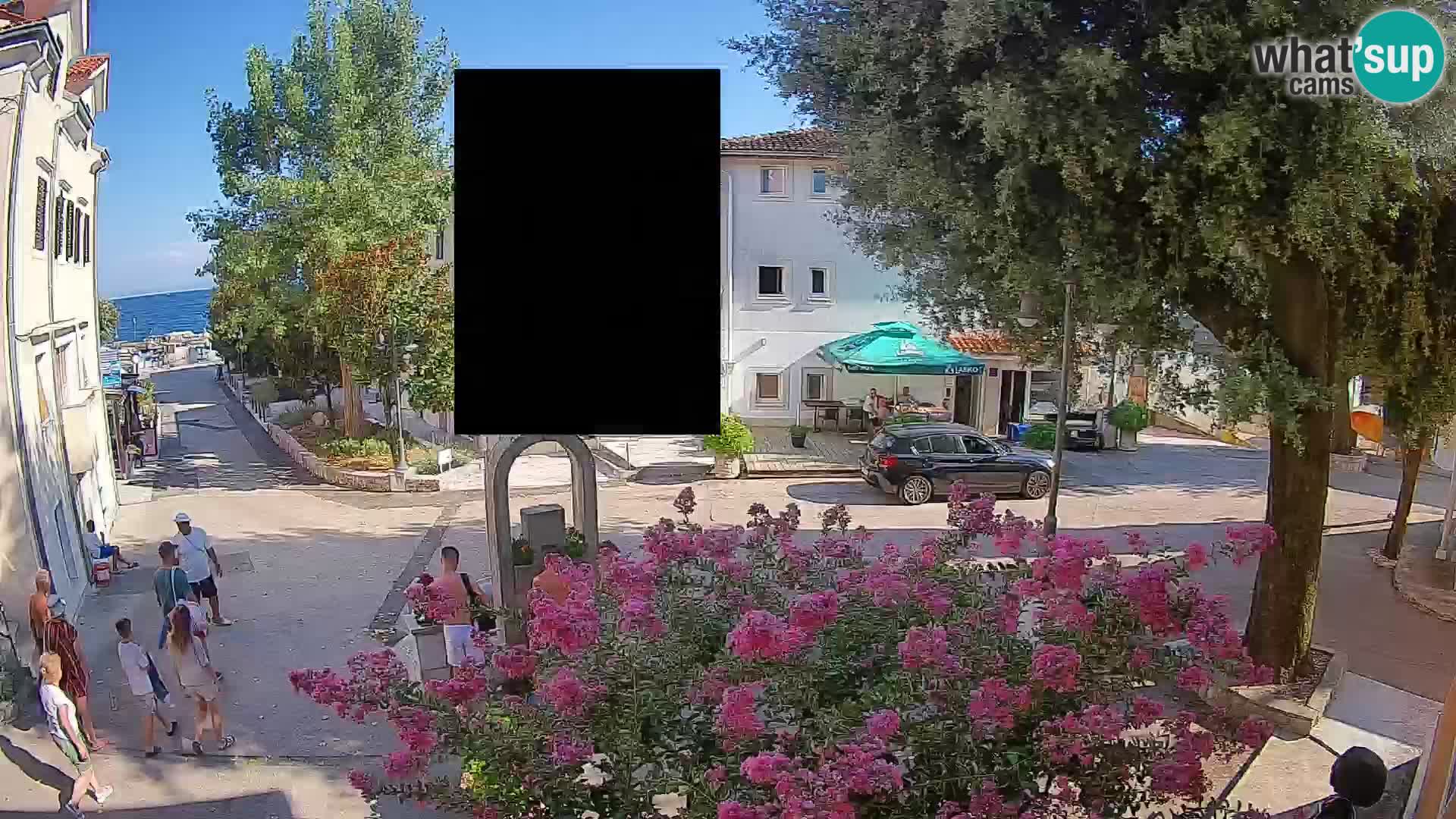 Webcam Mošćenička Draga Center – Live View of the Town Center