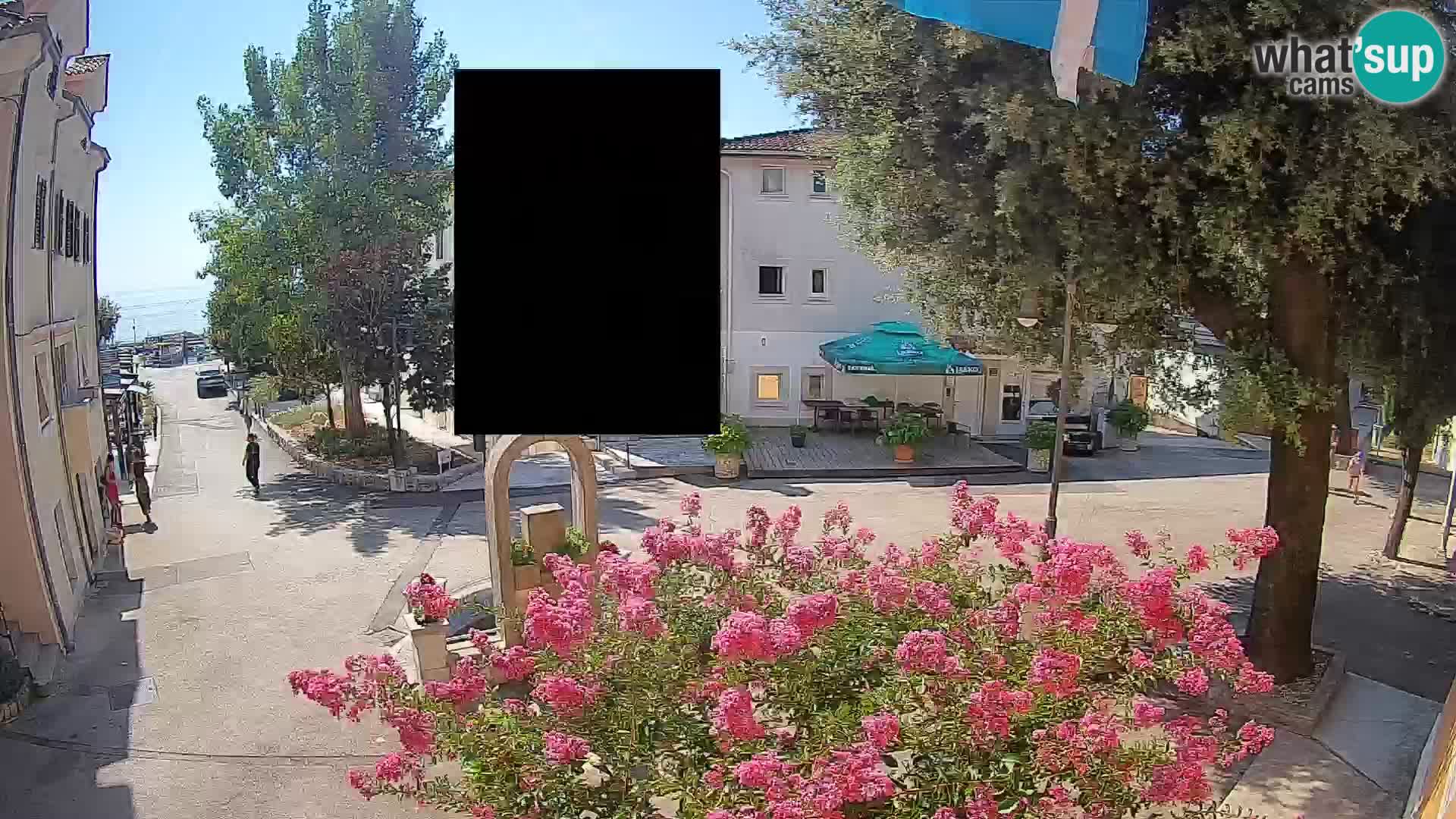Webcam centre de Mošćenička Draga – Vue en direct du centre-ville