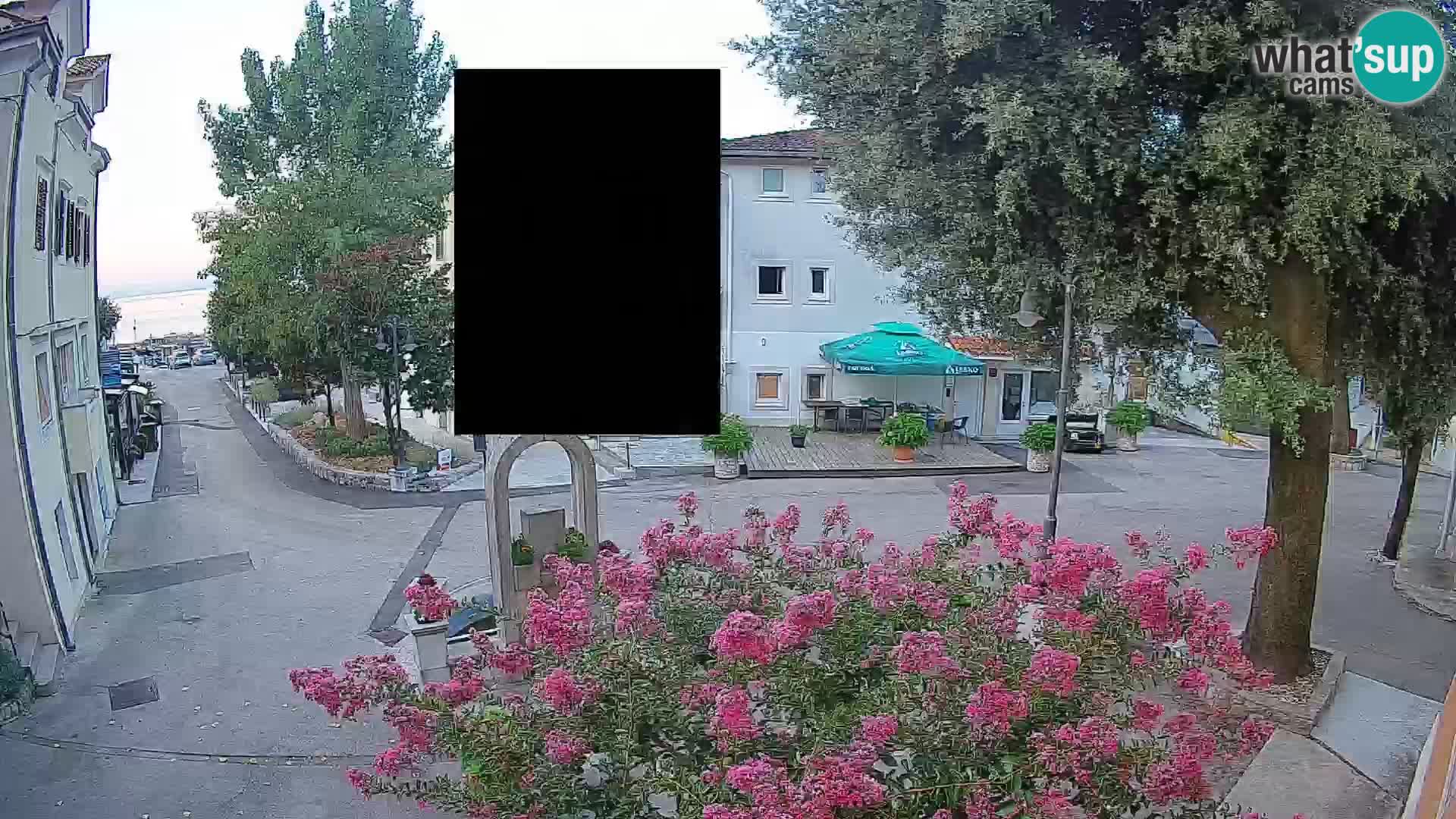 Webcam Centre de Mošćenička Draga – Vue en direct du centre-ville