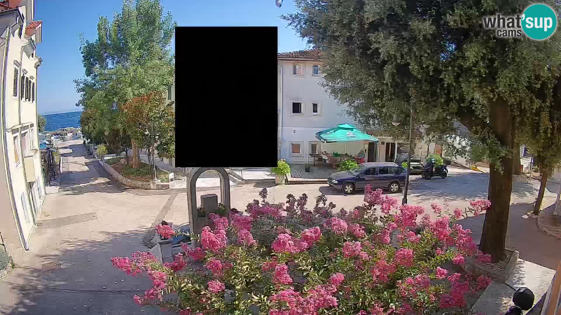 Webcam Centre de Mošćenička Draga – Vue en direct du centre-ville