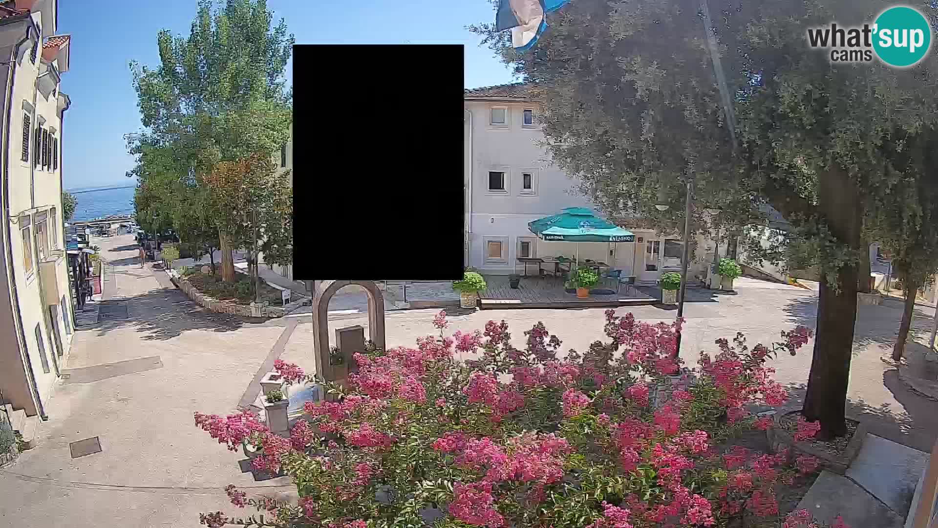 Webcam centre de Mošćenička Draga – Vue en direct du centre-ville