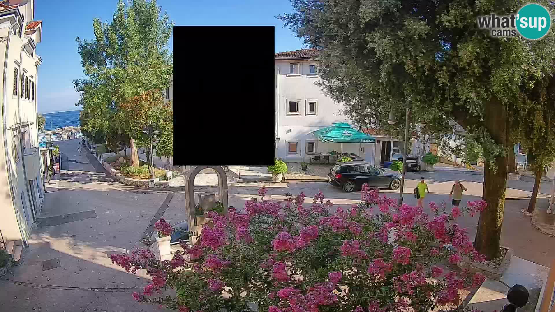 Webcam Mošćenička Draga Center – Live View of the Town Center