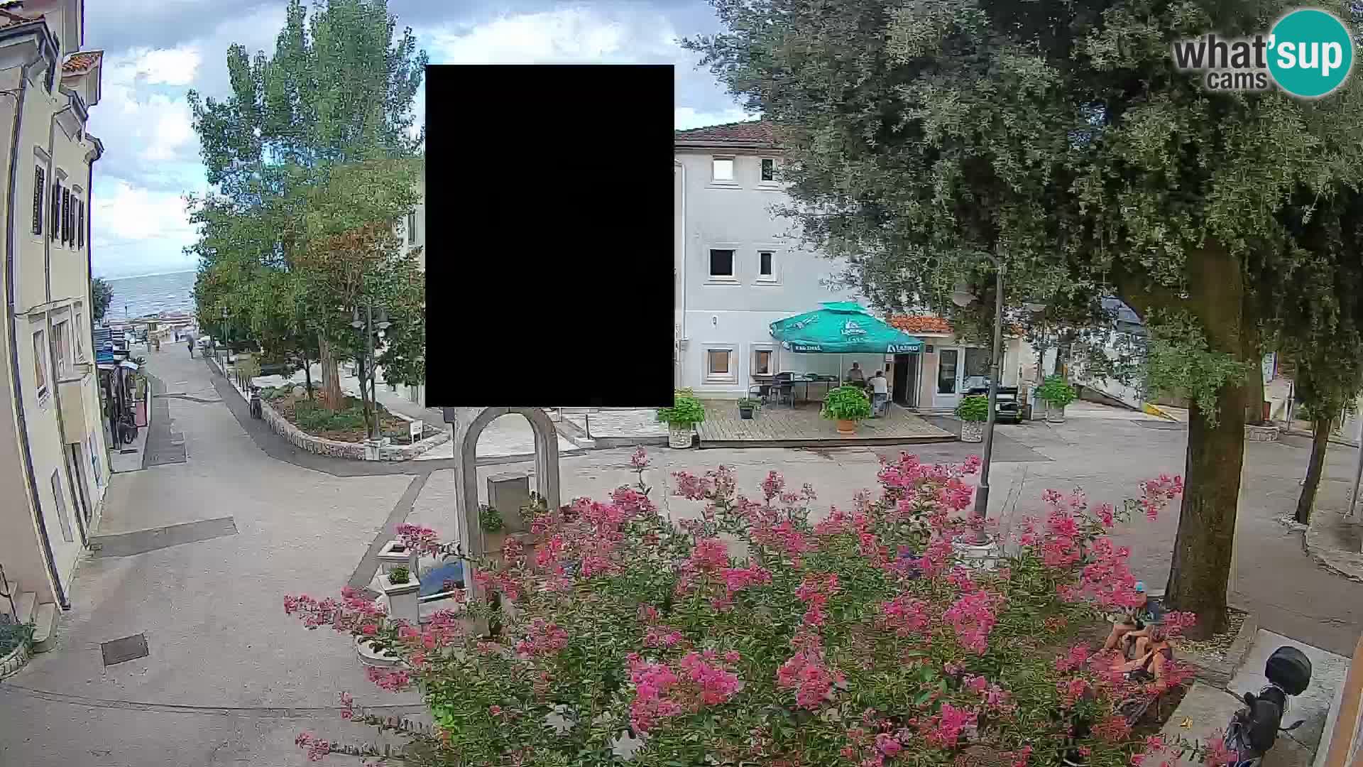 Webcam Centre de Mošćenička Draga – Vue en direct du centre-ville