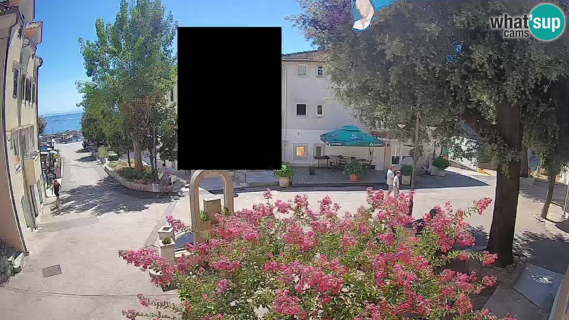 Webcam Centre de Mošćenička Draga – Vue en direct du centre-ville