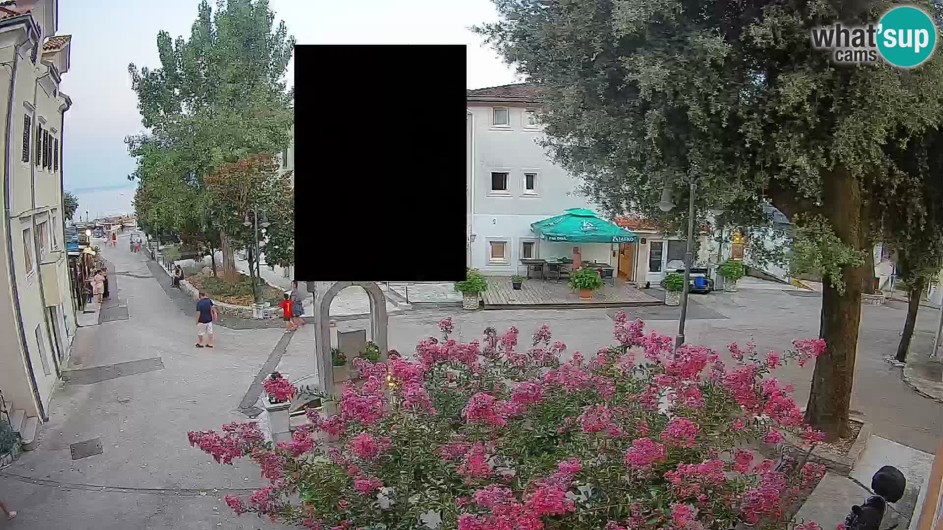 Webcam Mošćenička Draga Zentrum – Liveblick auf das Ortszentrum