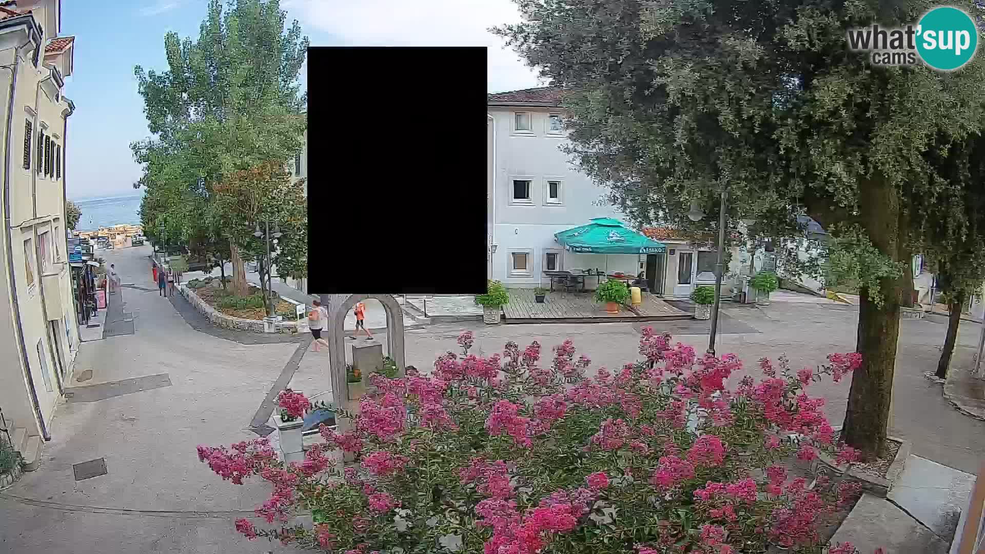 Web kamera centar Mošćeničke Drage – Pogled uživo