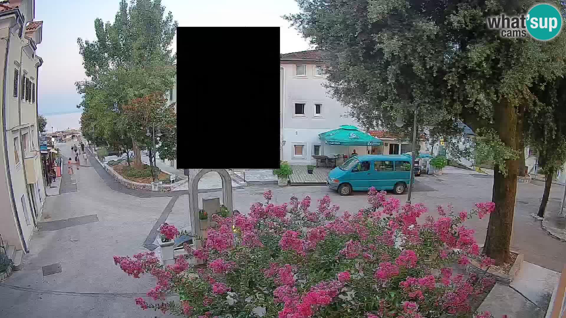 Webcam centre de Mošćenička Draga – Vue en direct du centre-ville