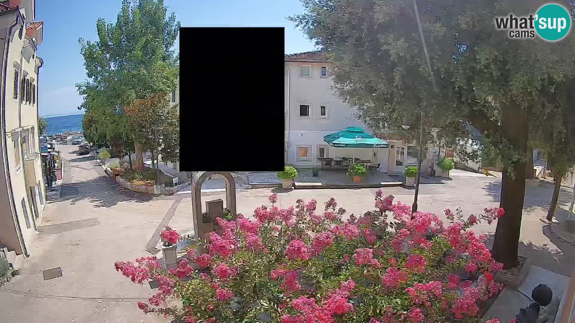 Webcam centre de Mošćenička Draga – Vue en direct du centre-ville