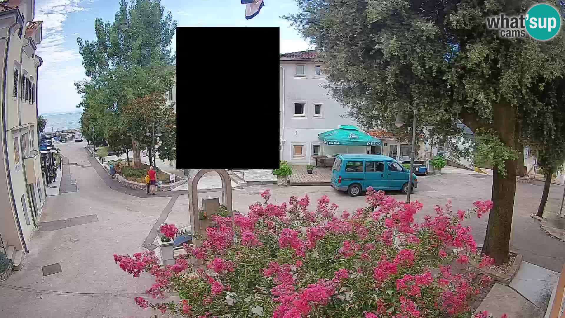 Webcam Mošćenička Draga Zentrum – Liveblick auf das Ortszentrum