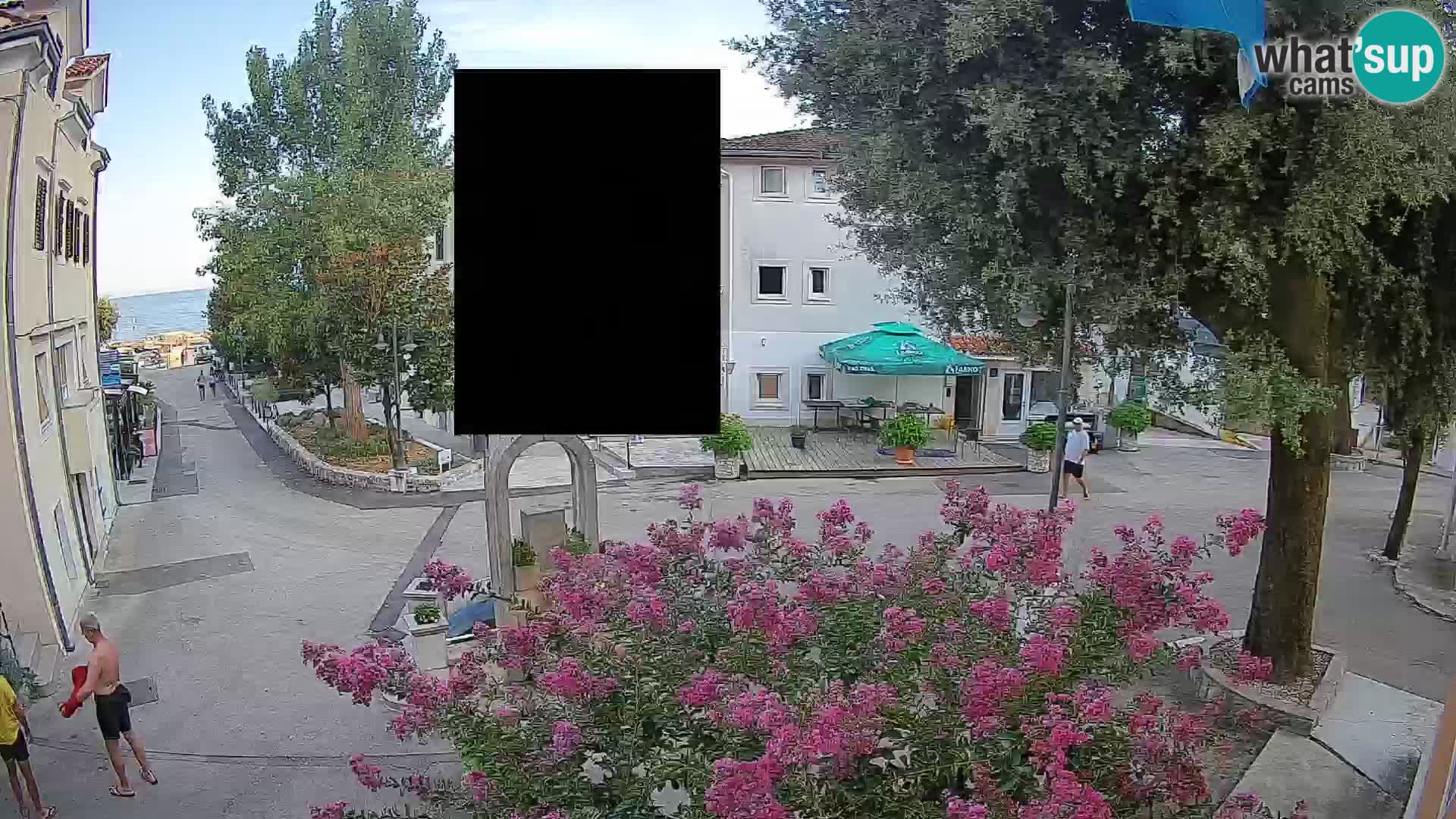 Webcam Mošćenička Draga Center – Live View of the Town Center