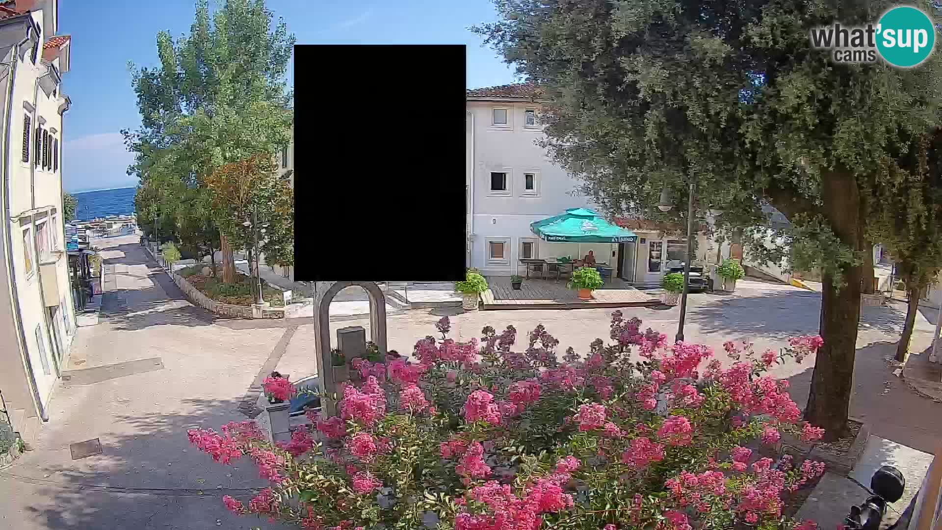 Web kamera centar Mošćeničke Drage – Pogled uživo