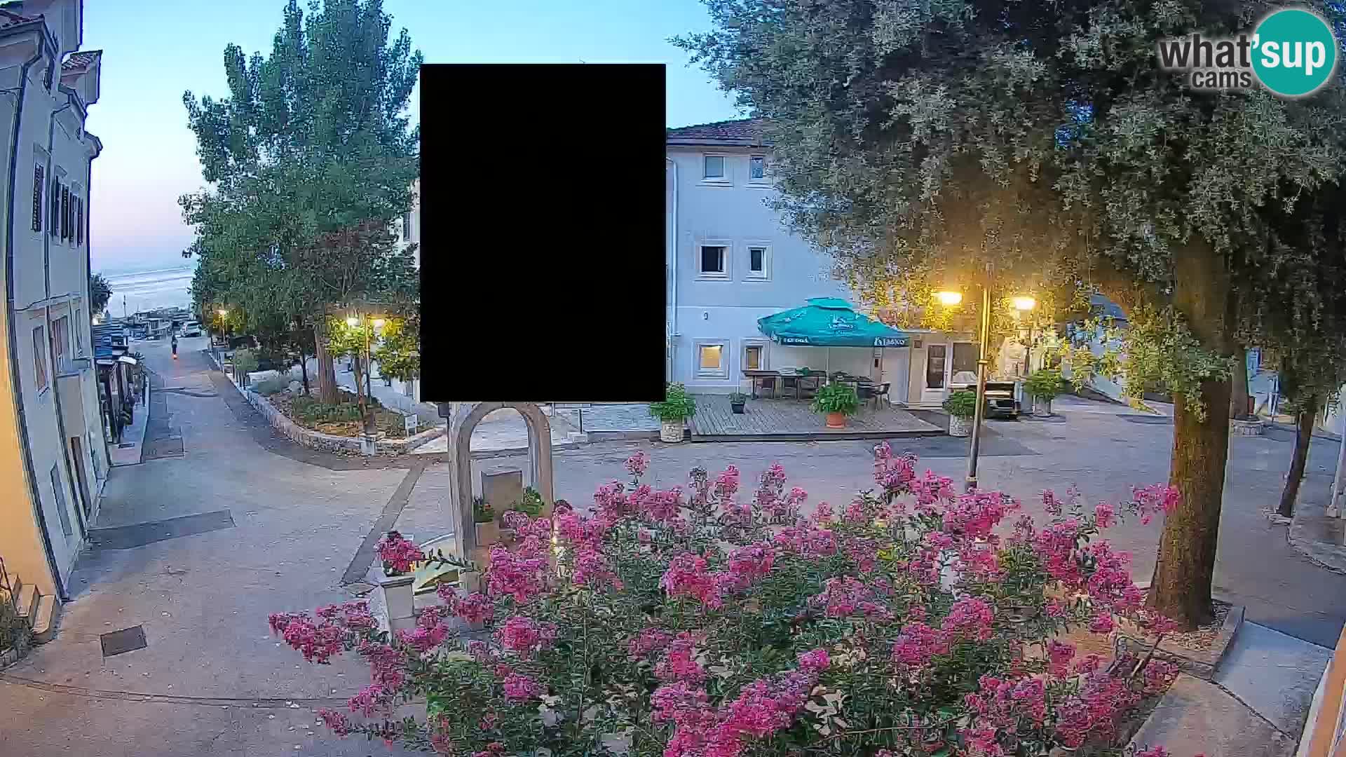 Webcam centre de Mošćenička Draga – Vue en direct du centre-ville