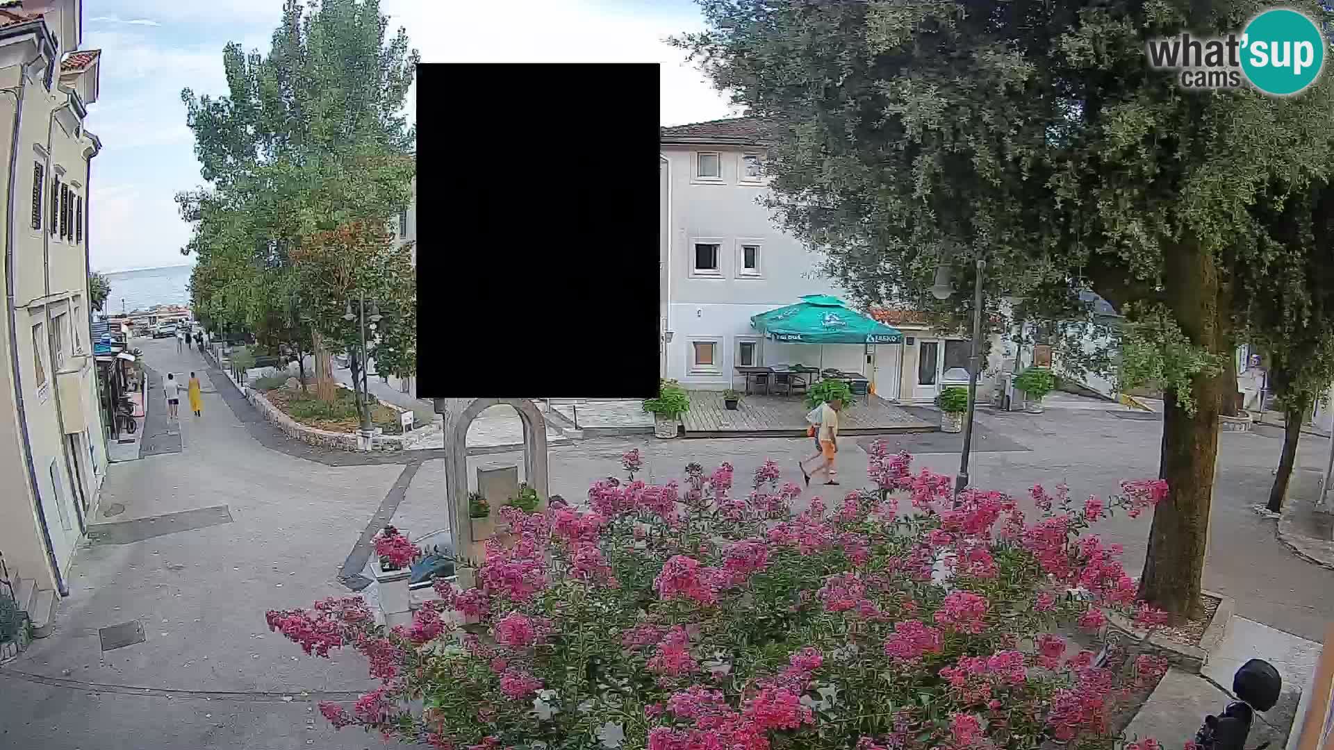 Webcam Centre de Mošćenička Draga – Vue en direct du centre-ville