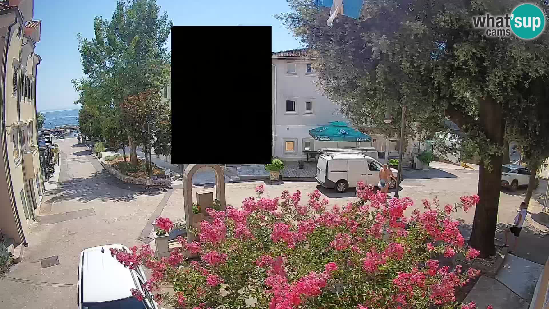 Webcam Centro Draga di Moschiena – Vista live sul centro