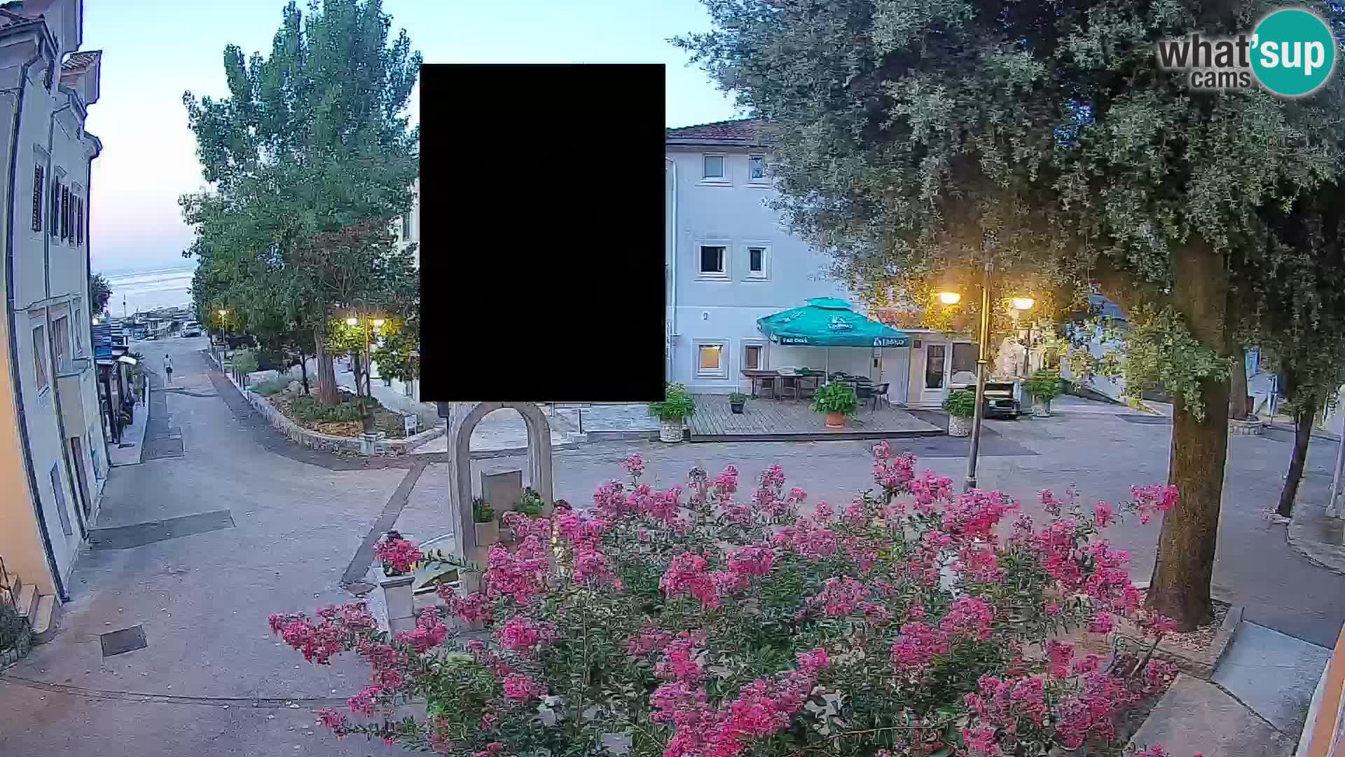Webcam centre de Mošćenička Draga – Vue en direct du centre-ville