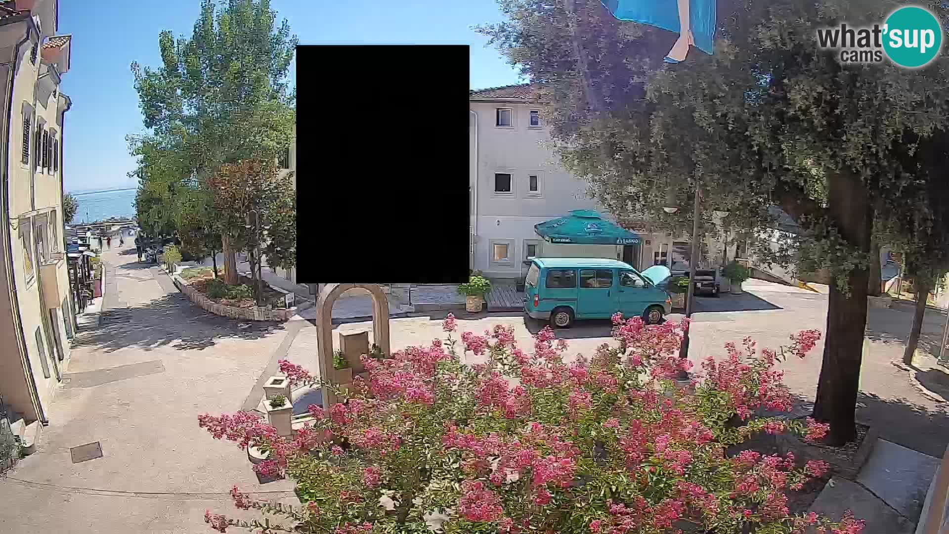 Webcam Centre de Mošćenička Draga – Vue en direct du centre-ville