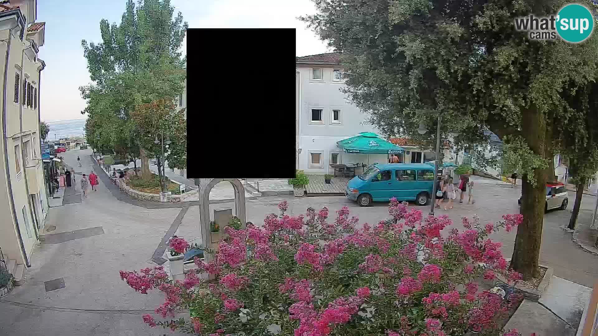 Webcam Mošćenička Draga Center – Live View of the Town Center