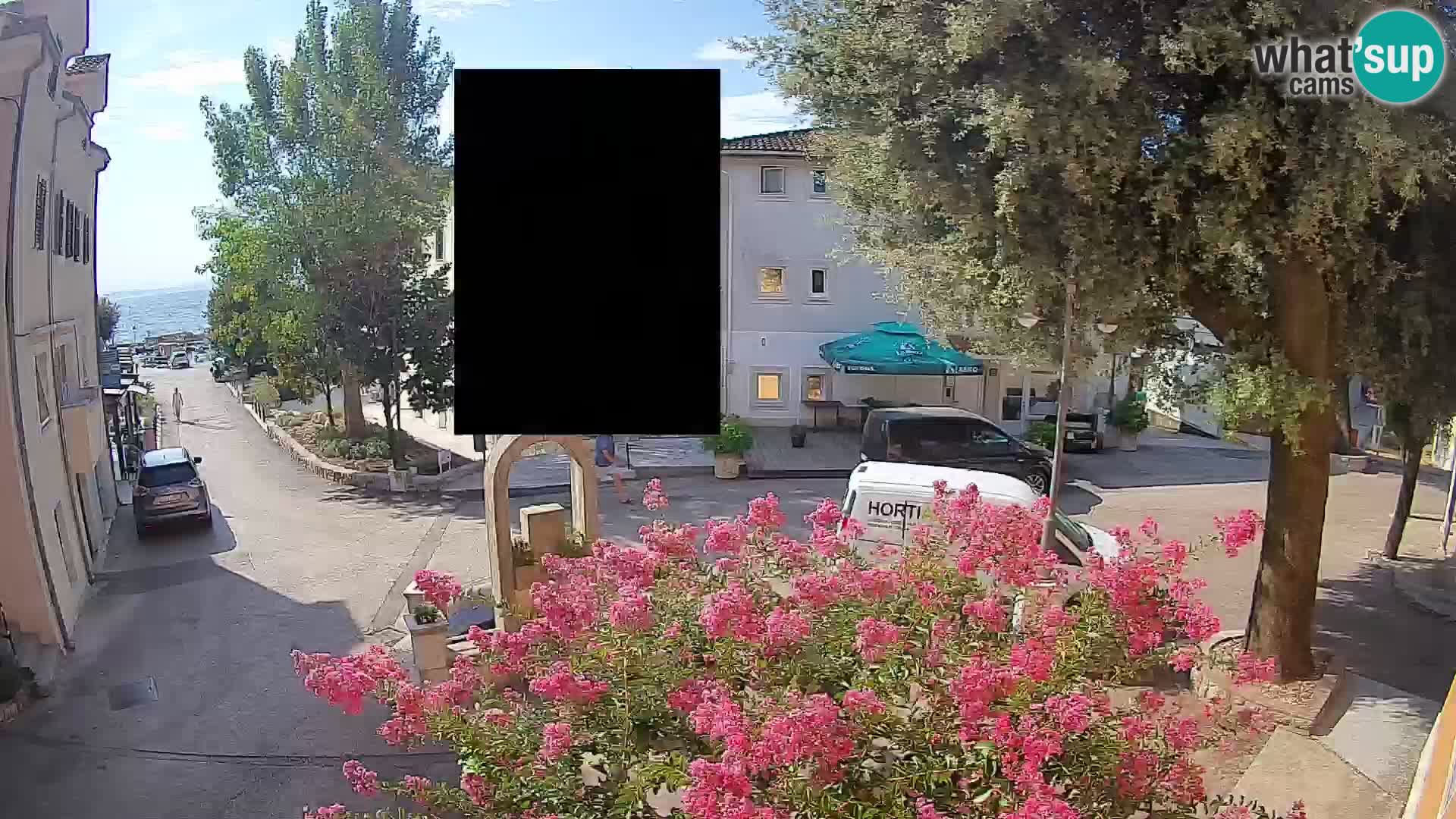 Webcam centre de Mošćenička Draga – Vue en direct du centre-ville