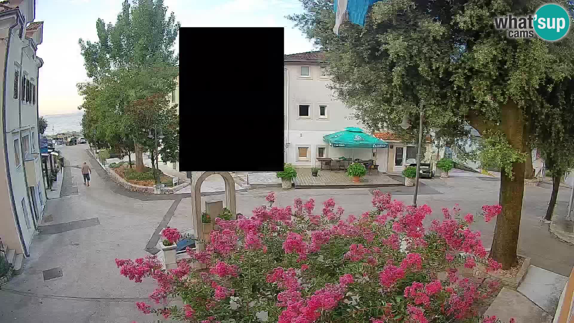Webcam Mošćenička Draga Center – Live View of the Town Center