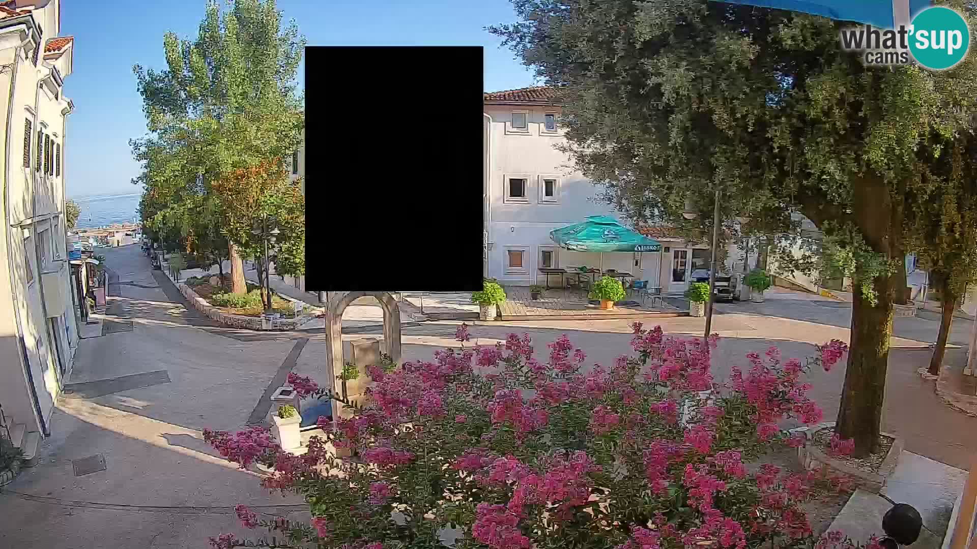 Webcam Centro Draga di Moschiena – Vista live sul centro